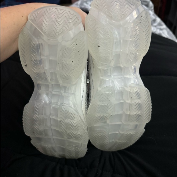 Steve Madden White Rhinestone Sneakers - Picture 4 of 4